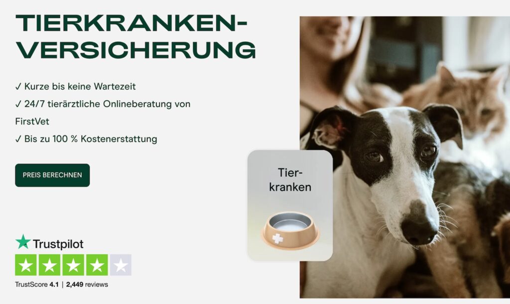 Tierversicherung Getsafe Webseite